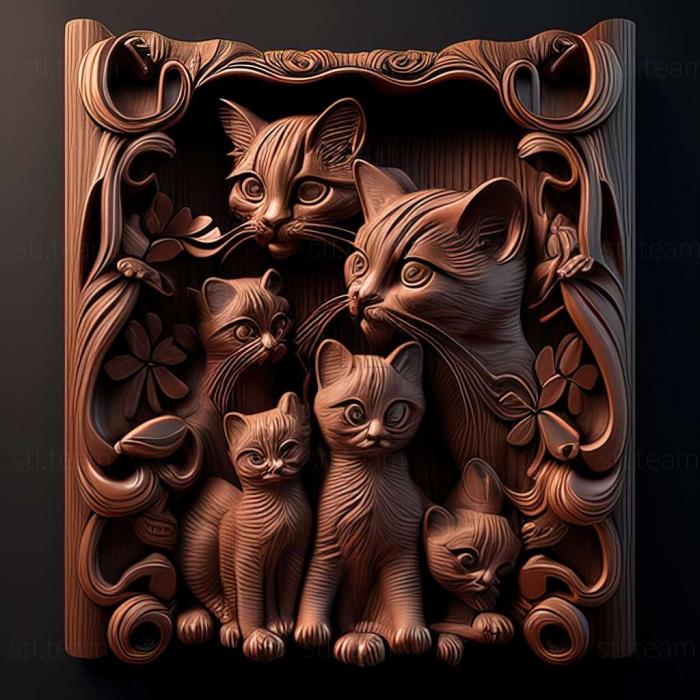 3D model The Cat Lady game (STL)